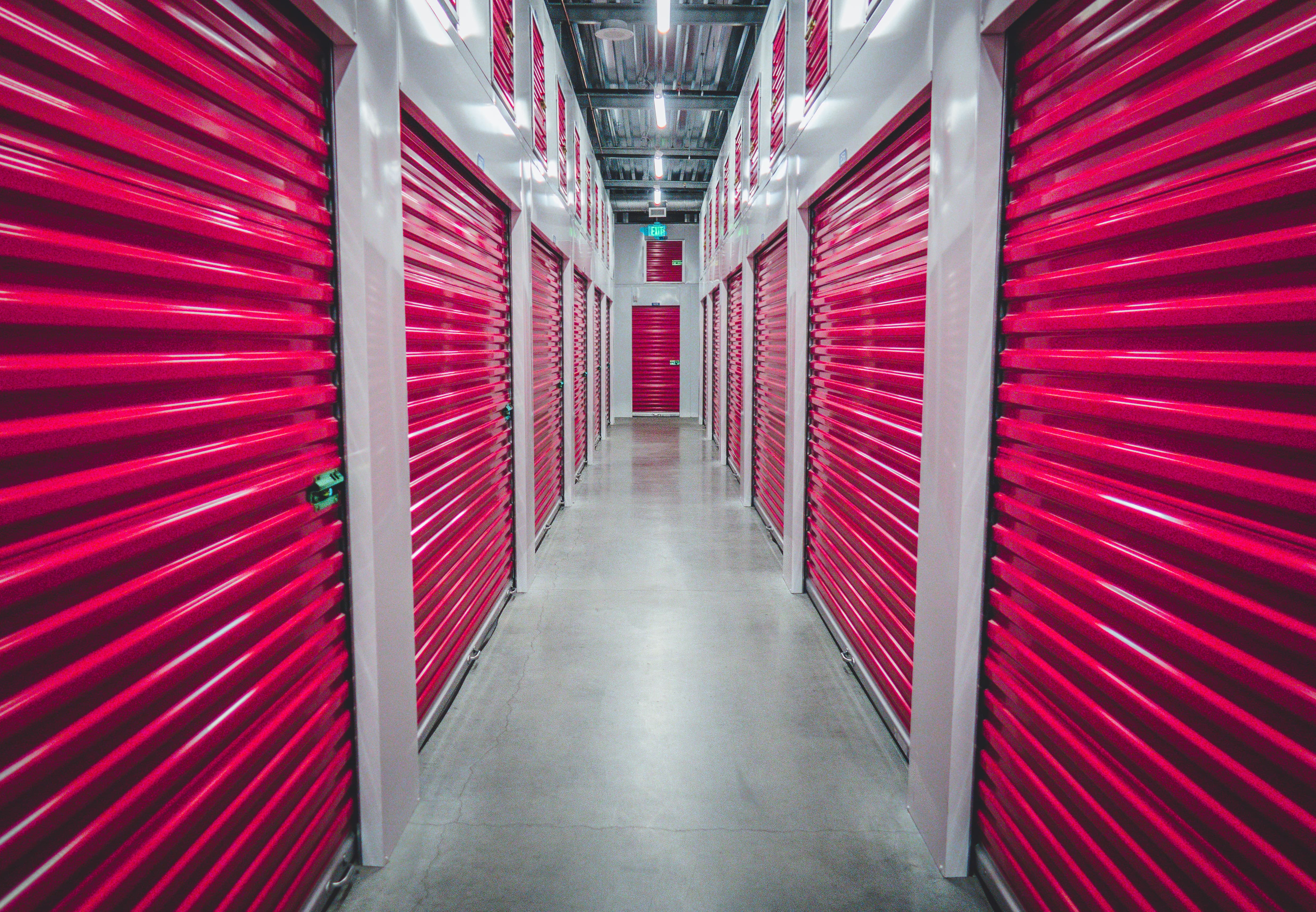 Storemove's modern self-storage facility with secure roller doors